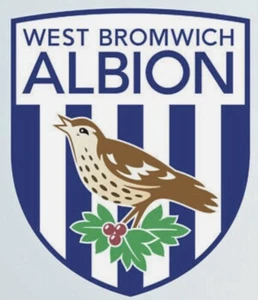 5er Set West Bromwich Fußballschläger Silikon Bügelflicken für Stoffe - Bild 1 von 1