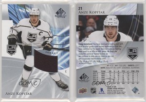 2020-21 Upper Deck SP Game Used Silver Jersey Anze Kopitar #21