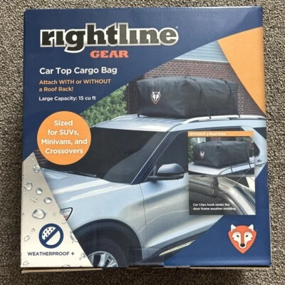 Bolsa de carga Rightline Gear Car Top tamaño para SUV minivans y crossovers. Foto 1 de 4