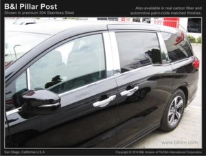 CHROME PILLAR POSTS FOR HONDA ODYSSEY 2018-2025 (8 PIECE SET) - Picture 1 of 2