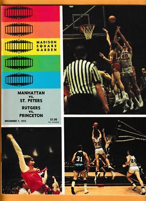 1972 Princeton Tigers Rutgers Scarlet Knights Pete Carill Manhattan Jaspers P101 - Image 1 of 4