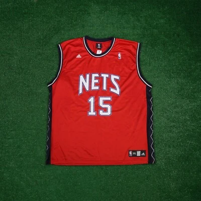 Vince Carter Adidas NBA New Jersey Nets Official Alternate Red Men's Jersey - Image 1 of 4