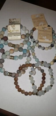 3 Pomina Stackable Beaded Bracelets New 2 Crystal Avenue Bracelets 2 Extra Unbra — 第 1/4 张图片