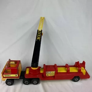 Vintage TONKA Aerial Fire Truck with Ladder Dept 3 Pressed Steel & Plastic READ - Picture 1 of 13