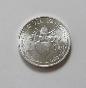 VATIKAN: 1000 Lire 1982 "PAPST JOHANNES PAUL II.", stempelglanz - Bild 1 von 2