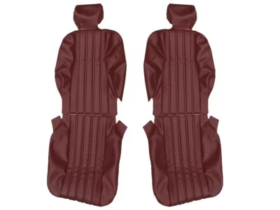 Fits Fiat 124 Spider CS2 Seat Covers Replacement 79-83 Burgundy Vinyl - Image 1 of 2