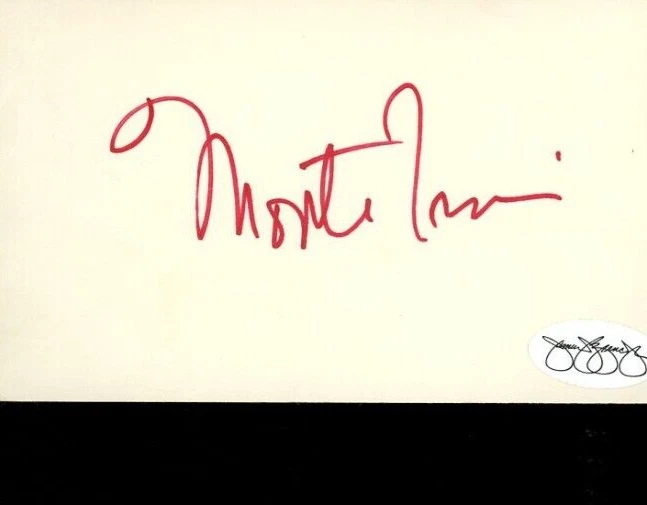 Monte Irvin Signed Index Card - Image 1 of 1