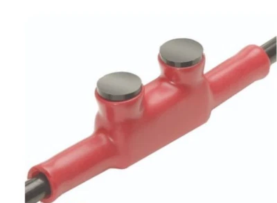 NEW Burndy BISR4DB Insulated MOLE Direct Burial Connector 368L Hex 1/8 E9498 Red - Image 1 of 3