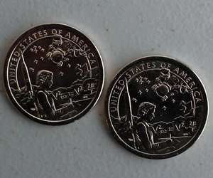 2019 P D Sacagawea Native American Indians In the Space Program Coin Dollar $1 - Imagen 1 de 6