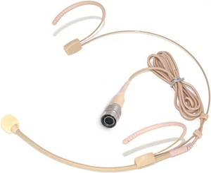 Headset Headworn Microphone For Audio Technica Wireless System With Hirose 4-PIN - Picture 1 of 6