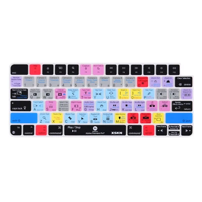 XSKN Premiere Pro Shortcuts Keyboard Cover Skin for iMac 24 Magic Keyboard 2021+ - Image 1 of 4