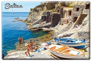 Imán Islas Eolias imán nevera imán sicilia salina mar playa - Imagen 1 de 1