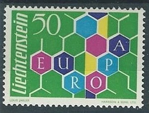 1960 LIECHTENSTEIN EUROPA MH * - LT001 - Picture 1 of 1