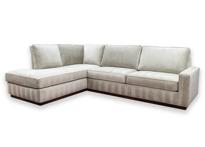 DreamSofa Alton 2 Piece Contemporary Modern Sectional Sofa with Almond Fabric - Image 1 of 4