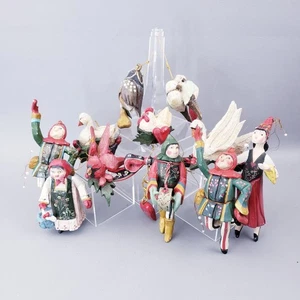 House of Hatten 12 DAYS OF CHRISTMAS Ornaments 1989 Lot of 12 Missing Piper - Bild 1 von 24