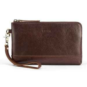 Leather Wristlet Wallets for Women Small Clutch Purses with Detachable Strap ... - Picture 1 of 7