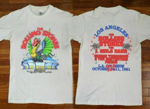 Rare Vintage 1981 The Rolling Stones Dragon Tour T-Shirt | Sold Out Concert Tee - Picture 1 of 1