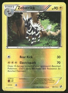 Pokemon Tcg Zebstrika [Reverse Holo] #43 Pokemon Black & White LP - Bild 1 von 2