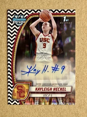 2024 Bowman Chrome U White Stealth Kaleigh Heckel Auto #15/48 - UCONN - image 1 of 4