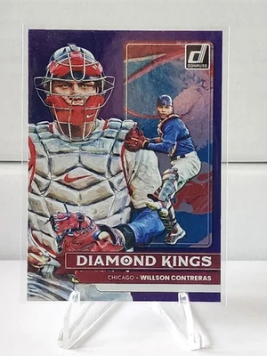 2022 Panini Donruss - Diamond Kings Willson Contreras #24 Holo Purple - Image 1 of 2