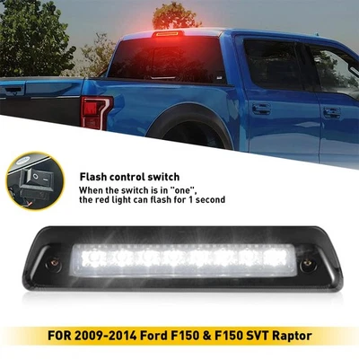 F1 Style Strobe LED High Mount 3rd Brake Light FITS 09-14 Ford F-150 Raptor SVT - Image 1 of 4