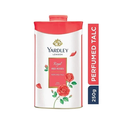 Yardley London Royal Red Roses Perfumed Talcum Powder for Women , 250g (8.8 oz) - Image 1 of 2