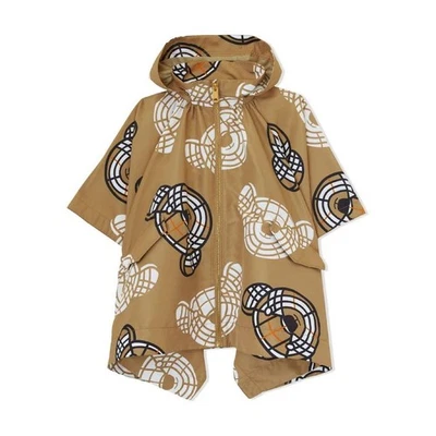 Capa con capucha con estampado de oso Thomas Burberry para niños, talla mediana Foto 1 de 4