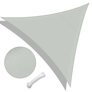 Triangle Sun Shade Sail Canopy 97% UV Block Patio Awning Outdoor Garden 10 Ft - Picture 1 of 9