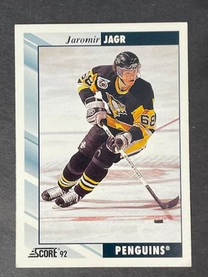 1992 Score JAROMIR JAGR #113 -Penguins -🔥WELL CENTERED🔥- NM-MT - Image 1 of 2