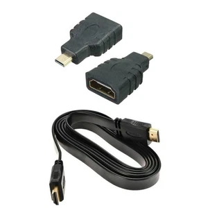 1080P HDMI Cable & HDMI to Mini & Micro Adaptor Set for Android Tablet PC TV G - Picture 1 of 8