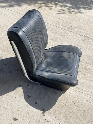 GM 1965 GTO CHEVELLE black  passenger bucket seat 442 Pontiac Oldsmobile OEM - Image 1 of 4