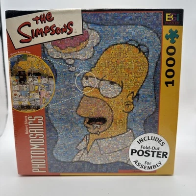 The Simpsons 1000-Piece Photomosaics Puzzle by Robert Silvers w/ Poster NEW - Image 1 of 4