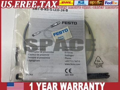 Festo SMT-8-NS-S-LED-24-B 171181 Proximity Switch - Image 1 of 4