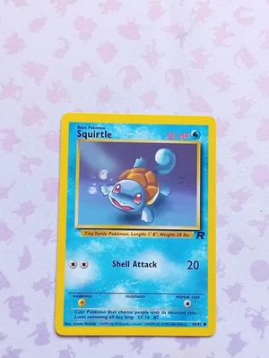 Pokémon Karte • Schiggy 68/82 • Team Rocket Set • Englisch Pokemon Vintage - Bild 1 von 4