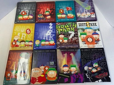 South Park Seasons 1-12  DVD Box Sets (Lot Of 12) In Good To Excellent - Image 1 of 3
