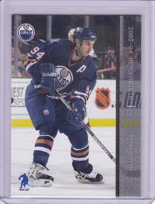 Ryan Smyth 2003-04 Be A Player Memorabilia Hockey Card 79 Grade MT - Image 1 of 2