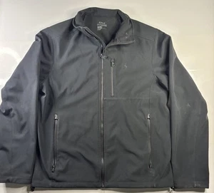 Polo Ralph Lauren Jacket Mens M Black Pockets Zip Up Lightweight Golf Preppy - Picture 1 of 6