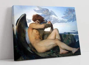FALLEN ANGEL, ALEXANDRE CABANEL- DEEP FRAMED CANVAS WALL ART PRINT - Picture 1 of 2