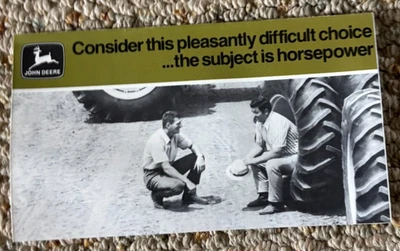 John Deere 6030 7520 Tractor For 1971 Pocket Brochure FCCA25 - Image 1 of 2