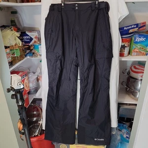 Columbia Men’s Waterproof Arctic Trip Omni Heat Ski Pants Sz 2XL XXL Black - Picture 1 of 4