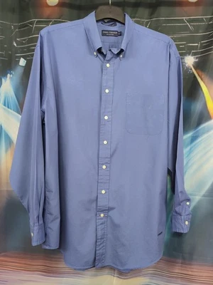 Colección DANIEL CREMIEUX Hombre Talla XL Azul Abotonado Largo Sl 100% Algodón Foto 1 de 4