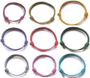 Echtes Lederarmband - Siehe Farbauswahl - bunt Wrap Herren Damen Leder Armband - Bild 1 von 17