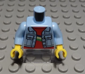 Lego figure accessories top torso royal light light light blue with decor - Picture 1 of 1