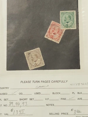 Canada Vintage Stamp Collection in Sales Cards - CV $471.25 - Lot #6918 - Image 1 of 4