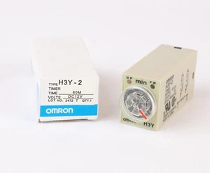 Omron H3Y-2 Time Delay Mini-Relay, 0-60 Min, 12VDC, 8-Pin - Picture 1 of 6