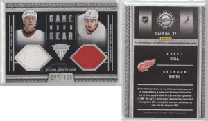 2011 Titanium Game-Worn Gear Dual Memorabilia Brendan Smith Brett Hull Rookie RC