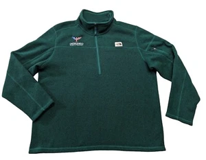 The North Face Sweater Mens XXL Green 1/2 Zip Pullover Fleece Inner Embroidered - Picture 1 of 13
