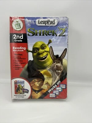 LeapFrog LeapPad Dreamworks Shrek 2 Kids 2nd Grade Book & Cartridge Set - Image 1 of 4
