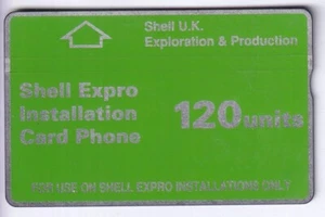 OFFSHORE ECOSSE TELECARTE / PHONECARD .. SHELL EXPRO 120U L&G 950F NOTCHED - Imagen 1 de 2