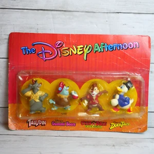 Lot de 4 figurines vintage Kelloggs Disney Afternoon Baloo Tummmi Dale Scrooge - Photo 1/8
